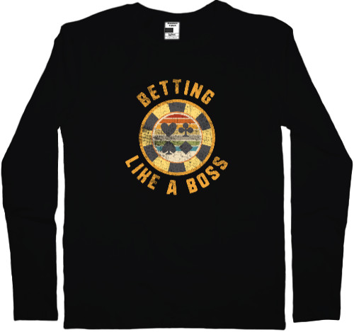 Men's Longsleeve Shirt - Betting Like A Boss - Mfest