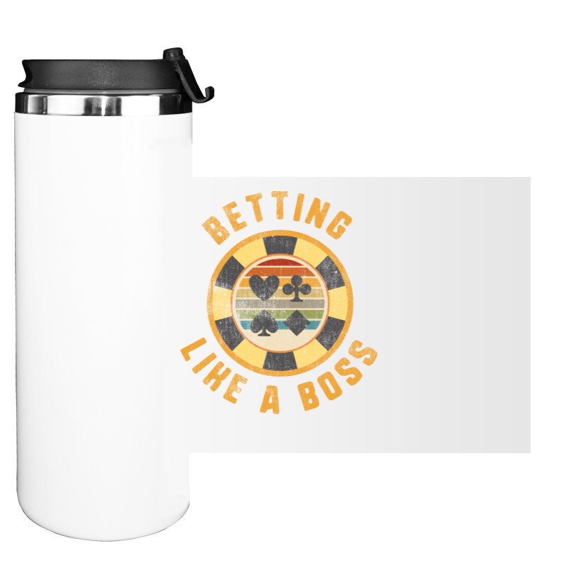 Water Bottle on Tumbler - Betting Like A Boss - Mfest