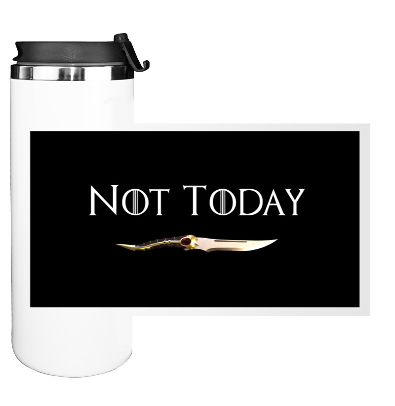 Water Bottle on Tumbler - Not Today - Mfest