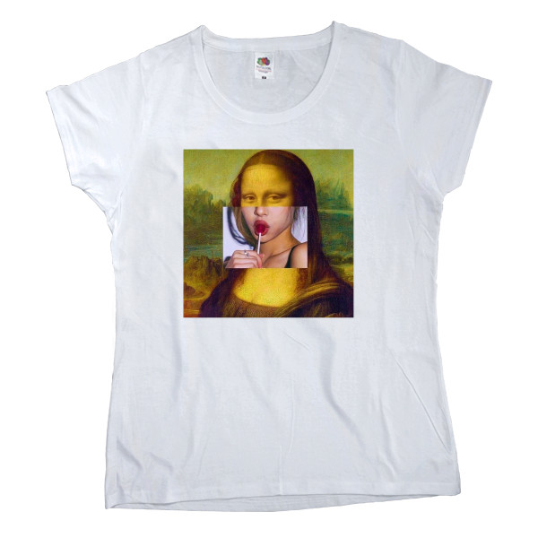 Women's T-shirt Fruit of the loom - mona lisa - Mfest