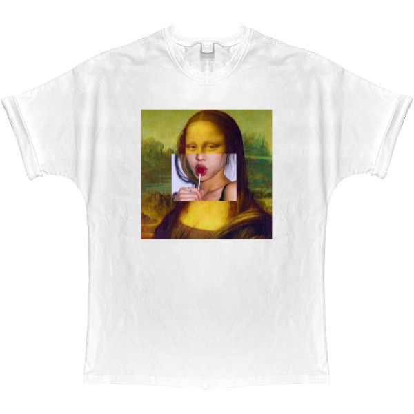 T-shirt Oversize - mona lisa - Mfest