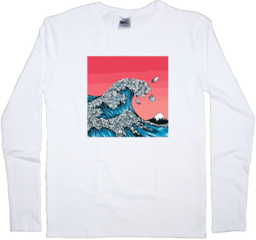 Men's Longsleeve Shirt - plastic wave - Mfest