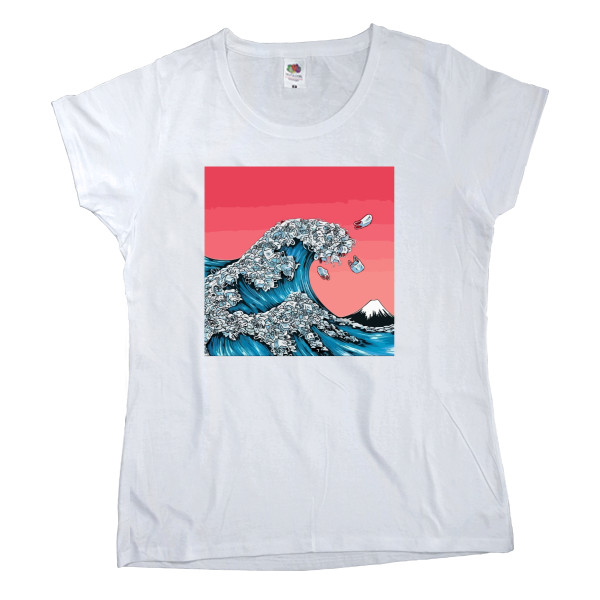 Women's T-shirt Fruit of the loom - plastic wave - Mfest