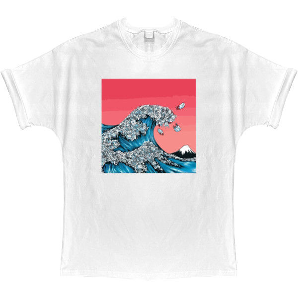 T-shirt Oversize - plastic wave - Mfest