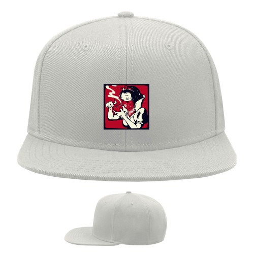 Snapback Baseball Cap - snow white - Mfest