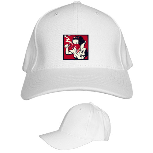 Kids' Baseball Cap 6-panel - snow white - Mfest