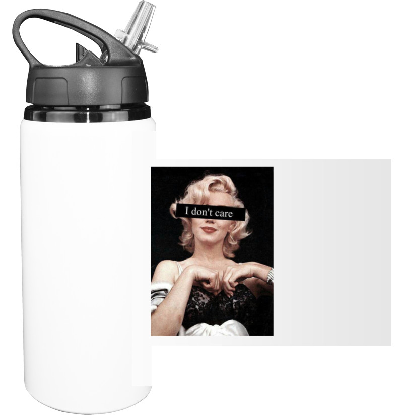 Sport Water Bottle - i don't care - Mfest