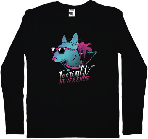 Men's Longsleeve Shirt - Бультерьер Ретро - Mfest