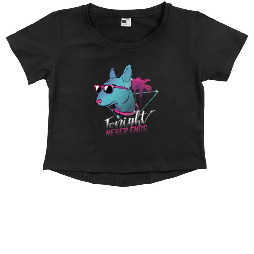 Kids' Premium Cropped T-Shirt - Бультерьер Ретро - Mfest