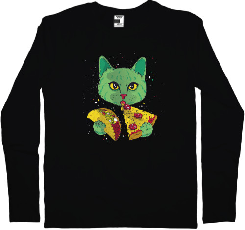 Kids' Longsleeve Shirt - Космический Кот - Mfest