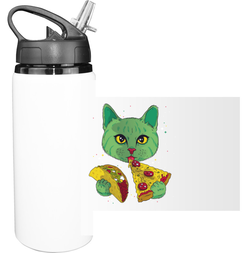 Sport Water Bottle - Космический Кот - Mfest