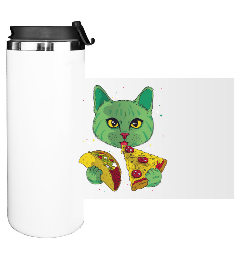 Water Bottle on Tumbler - Космический Кот - Mfest