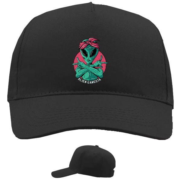 Baseball Caps - 5 panel - Пришелец НЛО Гангстер - Mfest