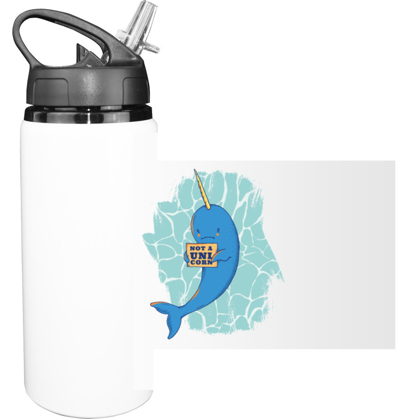 Sport Water Bottle - Нарвал не Единорог - Mfest