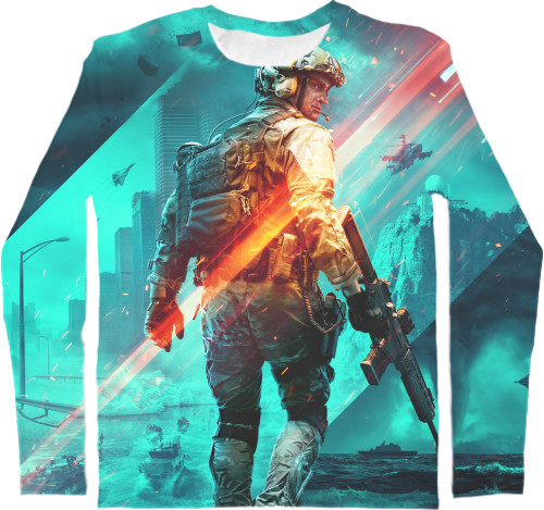 Kids' Longsleeve Shirt 3D - Battlefield 2042 - Mfest