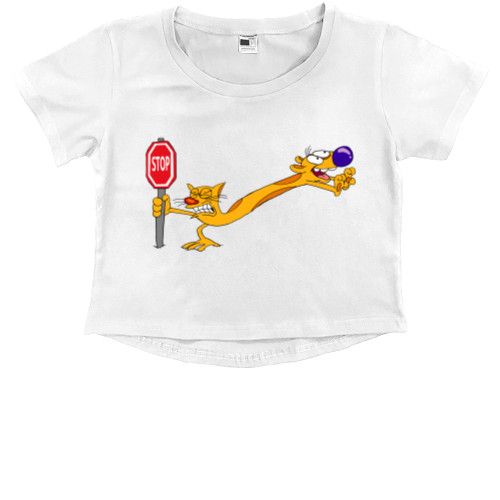 Kids' Premium Cropped T-Shirt - Котопёс - Mfest