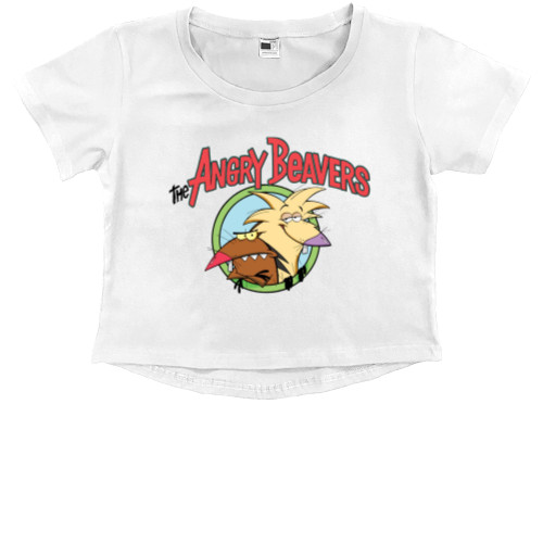 Kids' Premium Cropped T-Shirt - Крутые бобры - Mfest