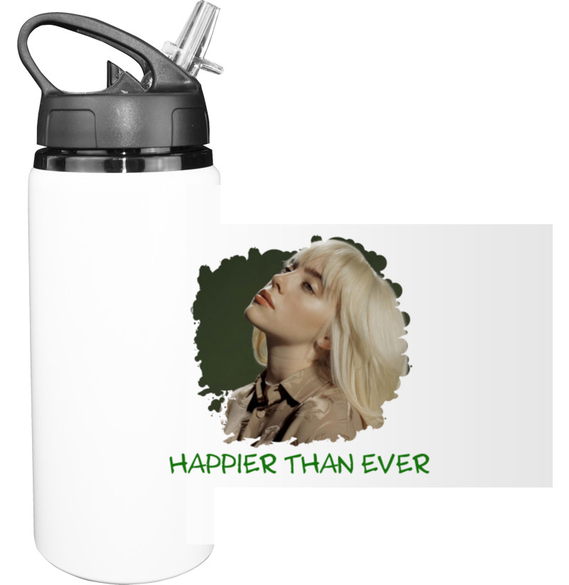 Sport Water Bottle - Happier than ever - Mfest