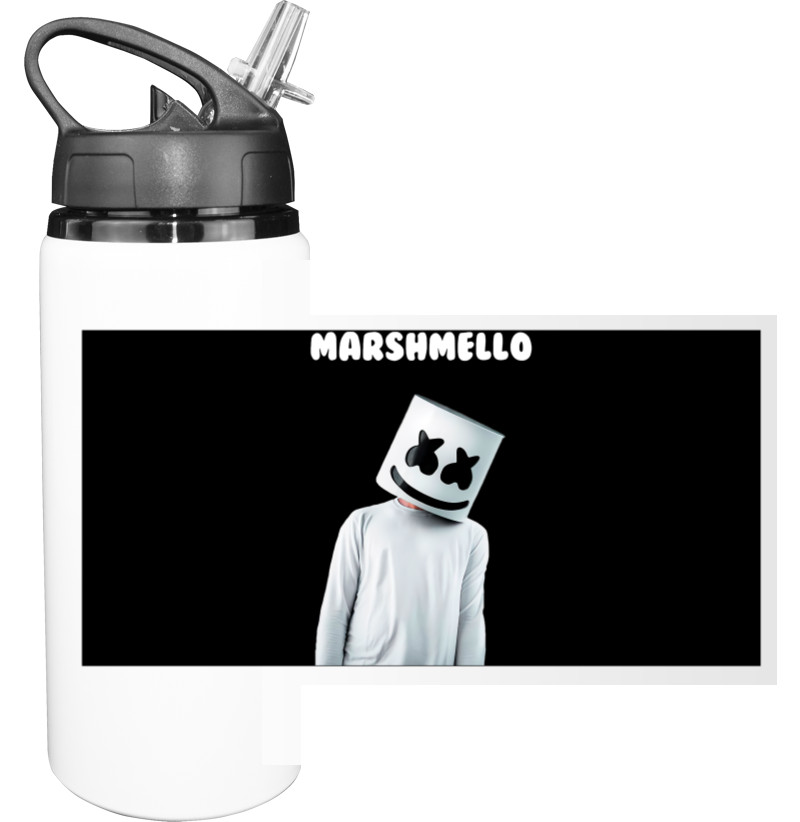 Sport Water Bottle - Marshmello man 2 - Mfest