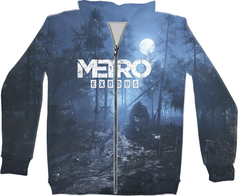 Unisex Zip-through Hoodie 3D - Metro Exodus - Mfest