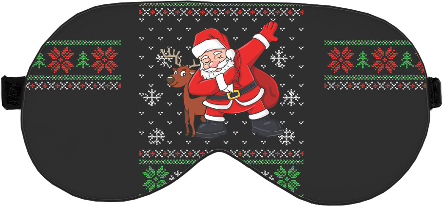 Sleep Mask 3D - Flexing Santa - Mfest