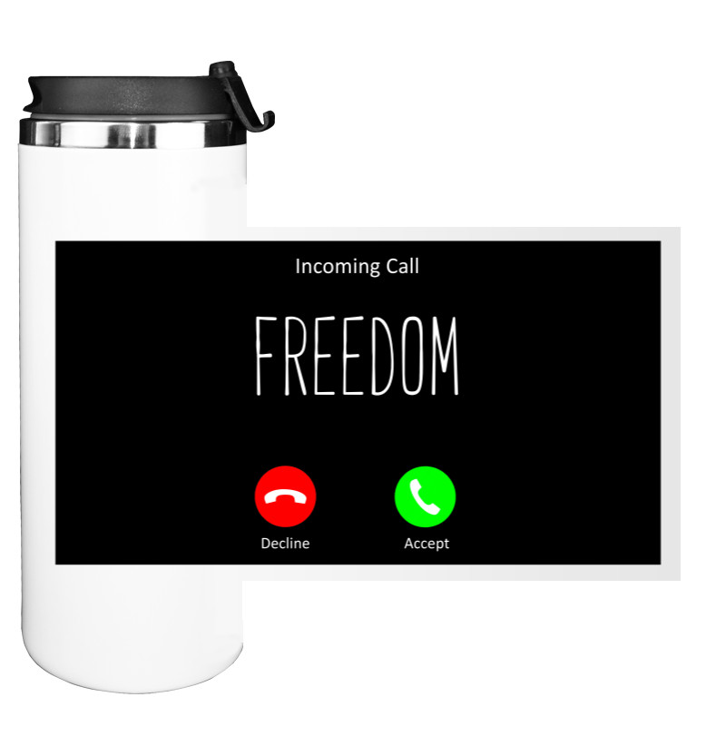 Water Bottle on Tumbler - Freedom call - Mfest