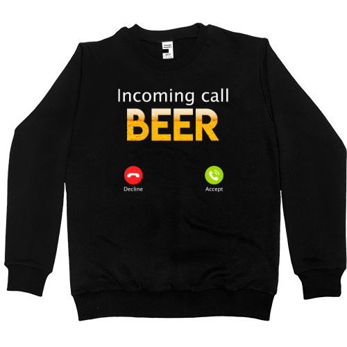 Свитшот Премиум Женский - Incoming call beer - Mfest