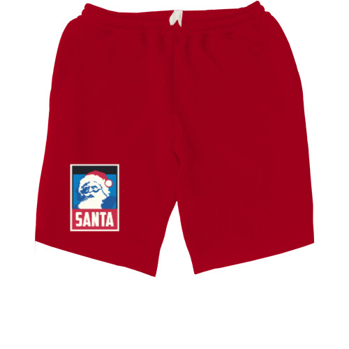 Men's Shorts - Santa poster - Mfest