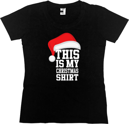 Футболка Премиум Женская - My Christmas shirt - Mfest