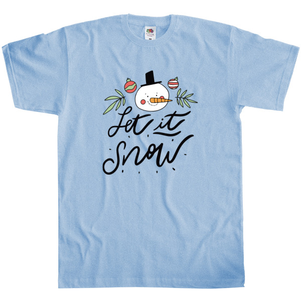 Kids' T-Shirt Fruit of the loom - Let it snow - Mfest