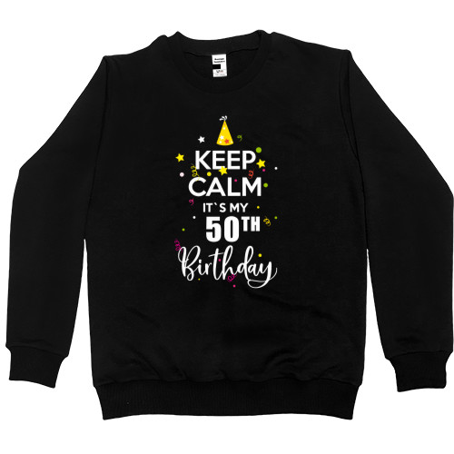 Свитшот Премиум Женский - Keep calm birthday - Mfest