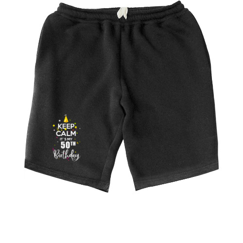 Men's Shorts - Keep calm birthday - Mfest