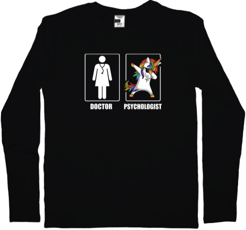 Men's Longsleeve Shirt - Единорог doctor - Mfest