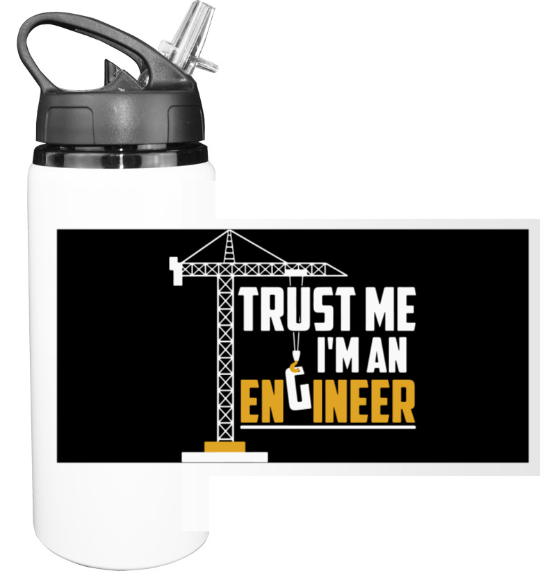 Бутылка для воды - Trust me I`m engineer - Mfest