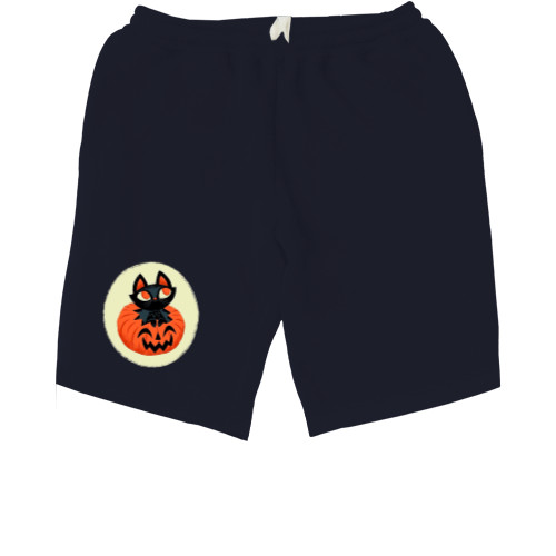 Men's Shorts - Pumpkin cat - Mfest