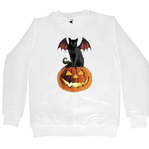 Men’s Premium Sweatshirt - Halloween cat - Mfest