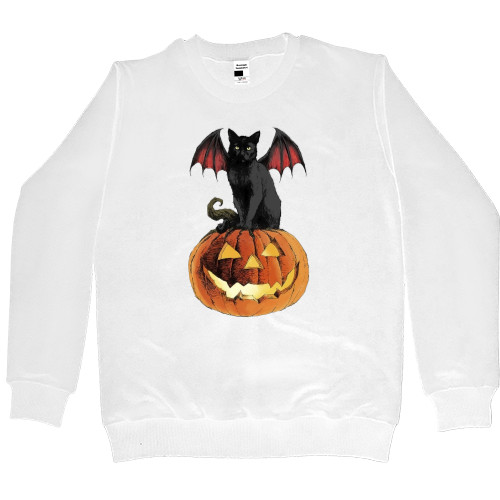 Women's Premium Sweatshirt - Halloween cat - Mfest