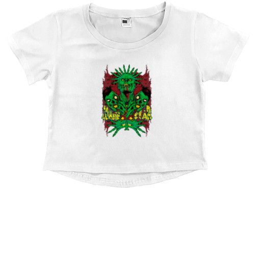 Kids' Premium Cropped T-Shirt - Zombie Star - Mfest