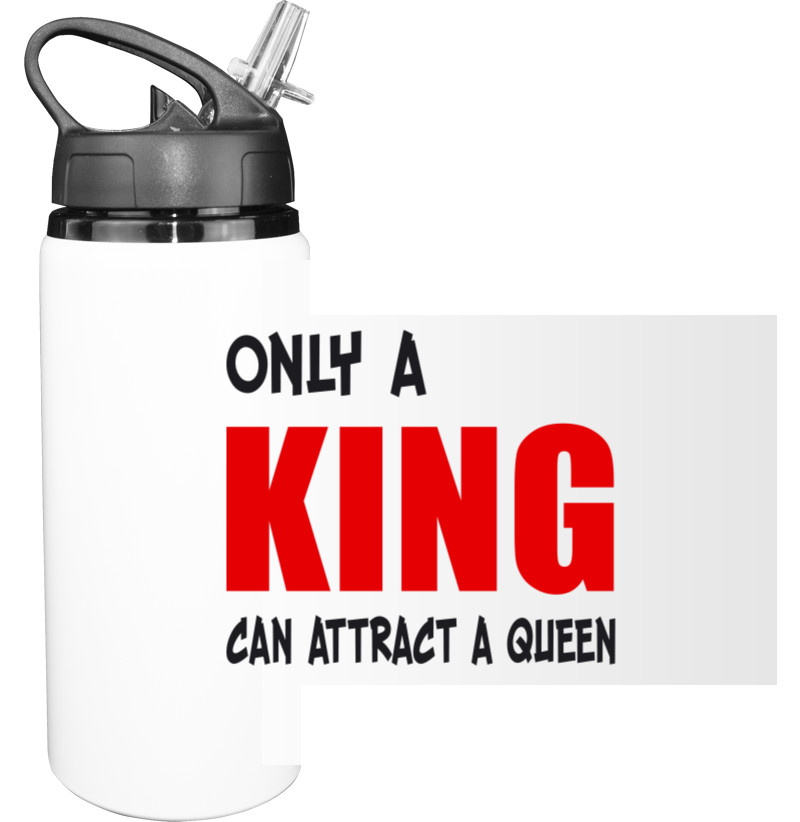 Sport Water Bottle - Only a king - Mfest