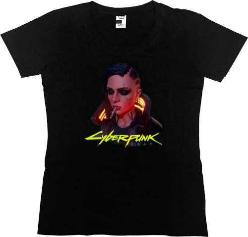 Women's Premium T-Shirt - Cyberpunk girl 2 - Mfest