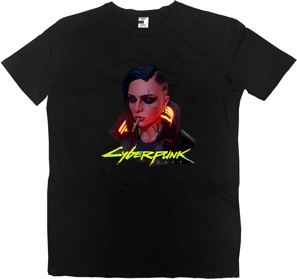 Men’s Premium T-Shirt - Cyberpunk girl 2 - Mfest