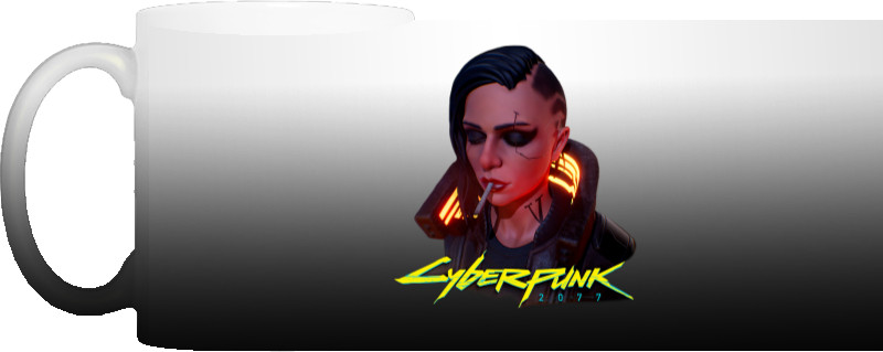 Чашка Хамелеон - Cyberpunk girl 2 - Mfest