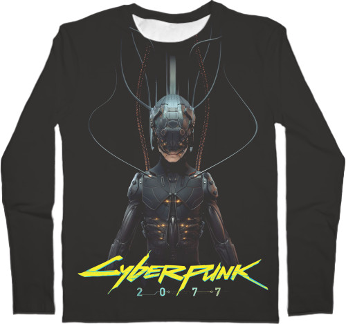 Men's Longsleeve Shirt 3D - Cyber full - Mfest