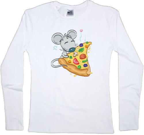 Women's Longsleeve Shirt - Family pizza 2 - Mfest