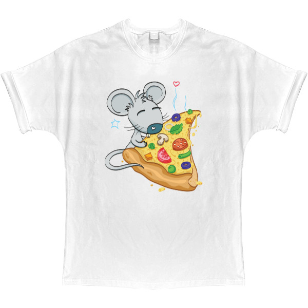 T-shirt Oversize - Family pizza 2 - Mfest