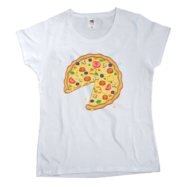 Women's T-shirt Fruit of the loom - Family pizza 1 - Mfest