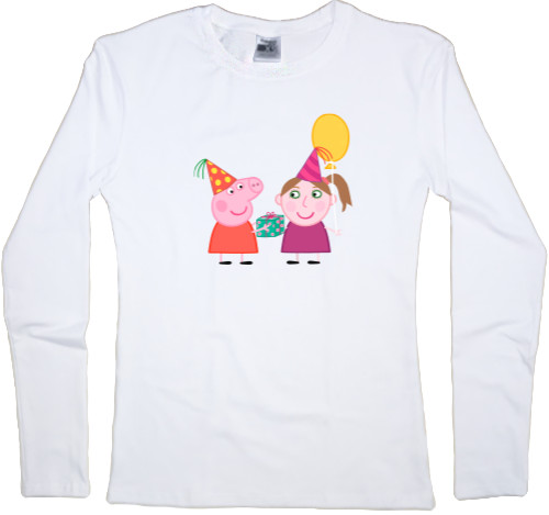 Women's Longsleeve Shirt - Свинка Пеппа 8 - Mfest