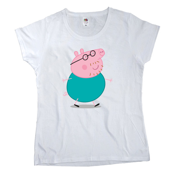 Women's T-shirt Fruit of the loom - Свинка Пеппа 6 - Mfest