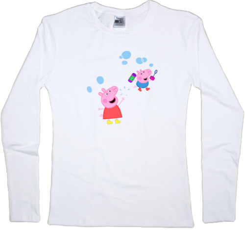 Women's Longsleeve Shirt - Свинка Пеппа 4 - Mfest