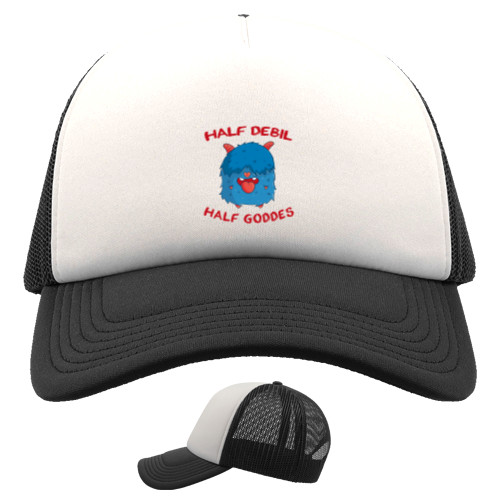 Без цензуры - Kids' Trucker Cap - Half debil half goddes - Mfest